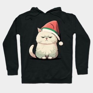 Cute Ugly Christmas Cat Gift Funny Cat Christmas Hoodie